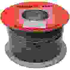 Кабель микрофонный 2 жилы (диам.6,0мм), CU, 100м, черный, круглый, на катушке