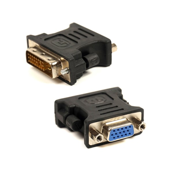 Перехідник Comp штекер DVI -гніздо VGA, gold (CP555520)