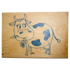 Фанера з контуром для випалювання ;Корівка;