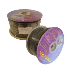 Кабель низькочастотний 3 жили, 2 жили в екрані (діам.6,0х2,0х6,0мм), CU, 100м, чорний, плоский, на котушці Кабель низькочастотний 3 жили, 2 жили в екрані (діам.6,0х2,0х6,0мм), CU, 100м, чорний, плоский, на котушці