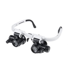 Бінокулярна лупа Magnifier 9892H-3, збіль.- 6X-25X з LED Бінокулярна лупа Magnifier 9892H-3, збіль.- 6X-25X з LED
