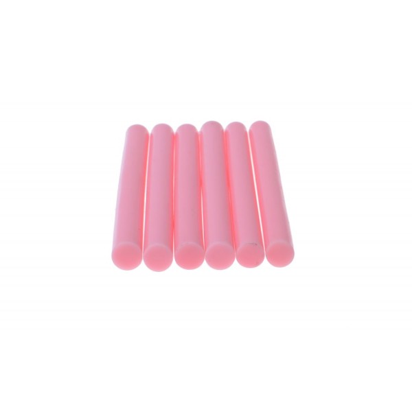 Термоклей тонкий диам.-7мм, L: 100мм, розовый, 1кг.