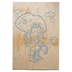 Фанера з контуром для випалювання ;Дора;