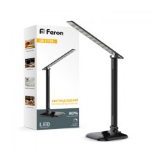 Настільна лампа LED Feron DE1725BK