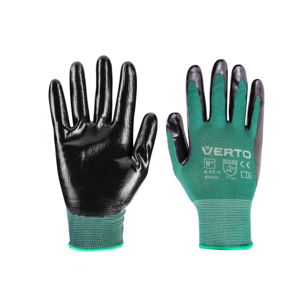 Перчатки садовые Verto, нитриловое покрытие, 7