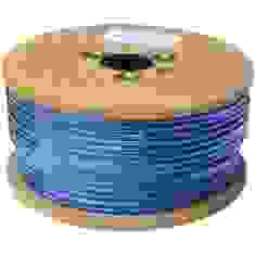 Кабель микрофонный 2 жилы (диам.6,5мм), CU, 100м, прозрачно-синий, круглый, на катушке