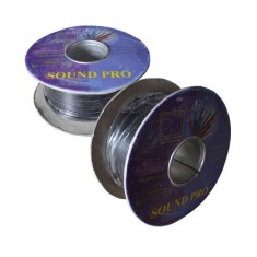 Кабель низькочастотний 2 жили в екрані (діам.2,8мм), CU, 100м, чорний, круглий, на котушці Кабель низькочастотний 2 жили в екрані (діам.2,8мм), CU, 100м, чорний, круглий, на котушці