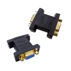 Перехідник Comp гніздо VGA- гніздо VGA, gold (CP555521) Перехідник Comp гніздо VGA- гніздо VGA, gold (CP555521)