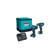 Набор инструментов Makita CLX224SA CXT (шуруповерт DF333DZ, гайковерт TD110DZ, быстрозарядное устройство DC10SB, аккумулятор BL1021B — 2шт.) Набор инструментов Makita CLX224SA CXT (шуруповерт DF333DZ, гайковерт TD110DZ, быстрозарядное устройство DC10SB, аккумулятор BL1021B — 2шт.)