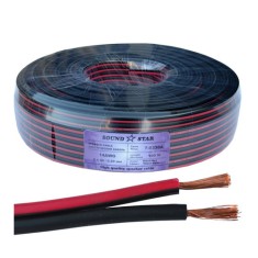 Кабель питания 2 жилы 95х0.20мм (3.0мм.кв), CU, 100м, красно-черный Кабель питания 2 жилы 95х0.20мм (3.0мм.кв), CU, 100м, красно-черный