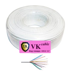 Кабель сигнальный VKcable 14 жил (7х0.22мм) без экрана, CU, 100м, белый Кабель сигнальный VKcable 14 жил (7х0.22мм) без экрана, CU, 100м, белый