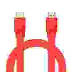 Шнур E-Cable HDMI - HDMI, 3м, v1.4, 3D, Hi-Speed, flat-series, red (EC555125)