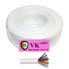 Кабель сигнальный VKcable 12 жил (7х0.22мм) без экрана, CU, 100м, белый Кабель сигнальный VKcable 12 жил (7х0.22мм) без экрана, CU, 100м, белый