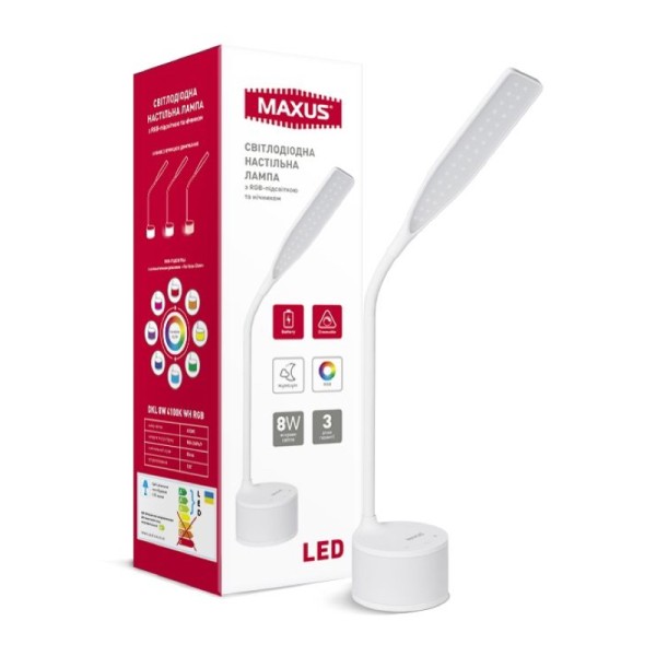Настільна лампа LED Maxus DKL-001-03