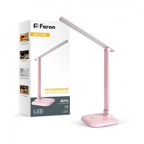 Настольная лампа LED Feron DE1725PN