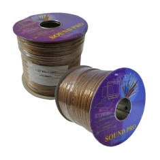 Кабель акустический плоский (4х0.5мм.кв), CU, 100м, прозрачный