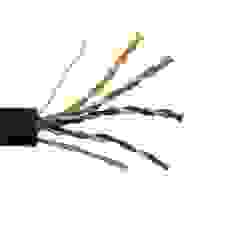 Кабель Витая Пара FTP(PE) KW-Link 4x2x(0,51мм.CCA), черный c тросом, Cat.5e, 305м