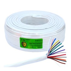 Кабель сигнальный VKcable 14 жил (7х0.22мм) без экрана, CCA, 100м, белый Кабель сигнальный VKcable 14 жил (7х0.22мм) без экрана, CCA, 100м, белый