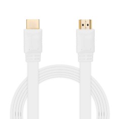 Шнур E-Cable HDMI - HDMI, 0.5м, v1.4, 3D, Hi-Speed, flat-series, white (EC55514) Шнур E-Cable HDMI - HDMI, 0.5м, v1.4, 3D, Hi-Speed, flat-series, white (EC55514)