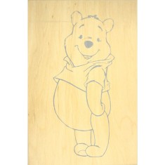 Фанера з контуром для випалювання ;Вінні Пух;