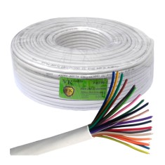 Кабель сигнальный VKcable 20 жил (7х0.22мм) без экрана, CCA, 100м, белый Кабель сигнальный VKcable 20 жил (7х0.22мм) без экрана, CCA, 100м, белый