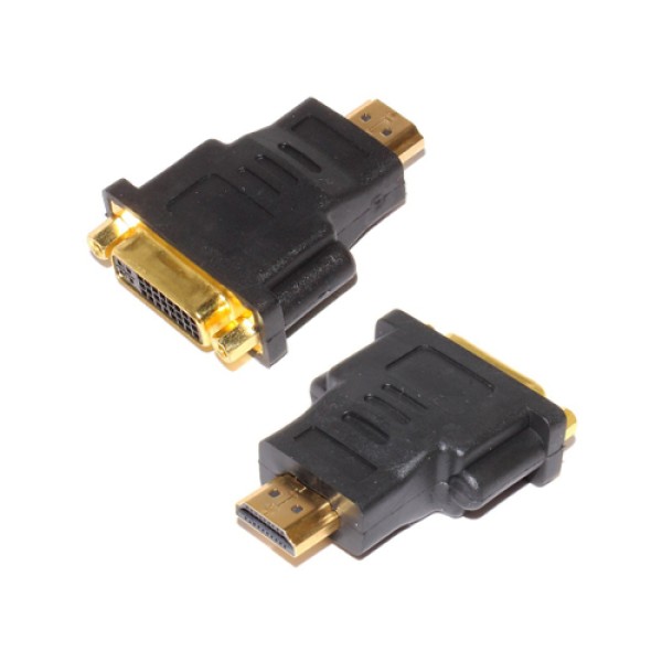Перехідник Comp гніздо DVI - штекер HDMI, gold (CP555517)