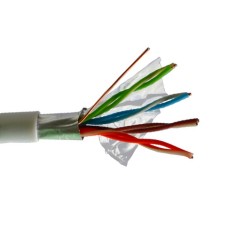 Кабель вита пара FTP Omega 4x2x(0,48мм.CCA), білий, Cat.5e, 305м Кабель вита пара FTP Omega 4x2x(0,48мм.CCA), білий, Cat.5e, 305м