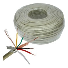Кабель CCTV (7/0.2CU+64/0.12CU), 100м, сірий Кабель CCTV (7/0.2CU+64/0.12CU), 100м, сірий
