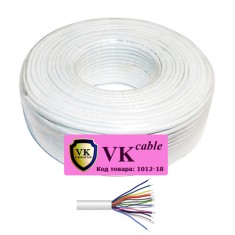 Кабель сигнальный VKcable 16 жил (7х0.22мм) без экрана, CU, 100м, белый Кабель сигнальный VKcable 16 жил (7х0.22мм) без экрана, CU, 100м, белый