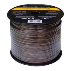 Кабель акустический (2х6мм.кв), CCA, 50м, прозрачно-черный, на катушке