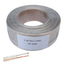 Кабель акустический (2х2.5мм.кв), CU, 100м, прозрачный