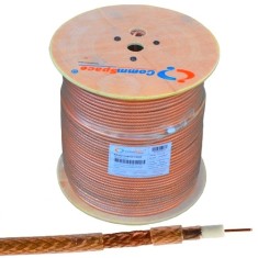 Кабель коаксіальний RG-6/TR (1,02CCS+CCA-foil+64x0,12), одножильний, діам-6.8мм, прозорий, на котушці, 305м Кабель коаксіальний RG-6/TR (1,02CCS+CCA-foil+64x0,12), одножильний, діам-6.8мм, прозорий, на котушці, 305м