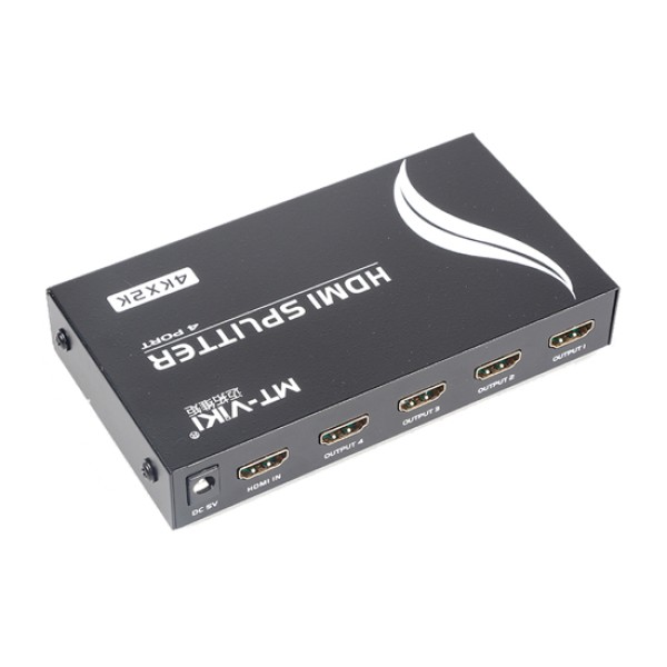 Сплітер HDMI 1x4 Mt-Viki MT-1144 (1080p/2k/4k|165MHz|EDID|v.2.0)