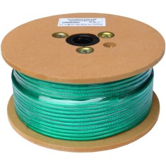 Кабель микрофонный 2 жилы (диам.6,0мм), CU, 100м, прозрачно-зеленый, круглый, на катушке