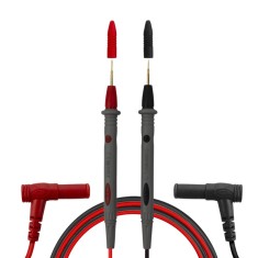 Шнуры мультиметра с серыми щупами, 10А, 4мм, (пара) Шнуры мультиметра с серыми щупами, 10А, 4мм, (пара)