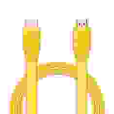 Шнур E-Cable HDMI - HDMI, 1.5м, v1.4, 3D, Hi-Speed, flat-series, yellow (EC555111)