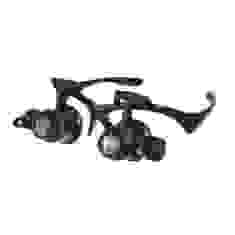 Лупа-окуляри бінокулярні Magnifier 9892G, збіль.- 10X-25Х з Led