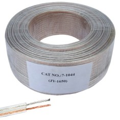 Кабель акустический (2х2.5мм.кв), CU, 100м, прозрачный