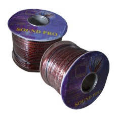 Кабель акустический 80х0.12мм (2х0.9мм.кв), CU, 100м, красно-черный, на катушке