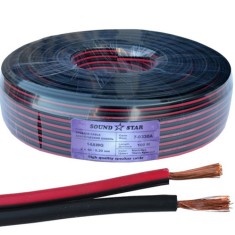 Кабель питания 2 жилы 12х0.15мм (0.22мм.кв), CU, 100м, красно-черный Кабель питания 2 жилы 12х0.15мм (0.22мм.кв), CU, 100м, красно-черный