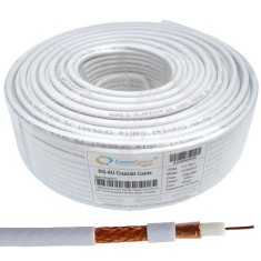 Кабель коаксіальний RG-6/TR (1,02CCS+CCA-foil+64x0,12), одножильний, діам-6.8мм, прозорий, 100м Кабель коаксіальний RG-6/TR (1,02CCS+CCA-foil+64x0,12), одножильний, діам-6.8мм, прозорий, 100м