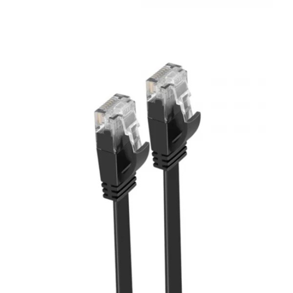 Патч-корд E-Cable, 1.5м, flat-series, black (EC506014)