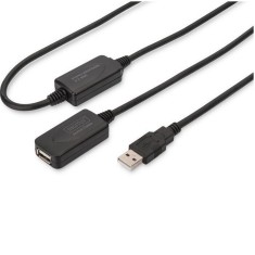 Подовжувач DIGITUS DA-73102 USB 2.0 Active Cable A/M-A/F 20м Подовжувач DIGITUS DA-73102 USB 2.0 Active Cable A/M-A/F 20м