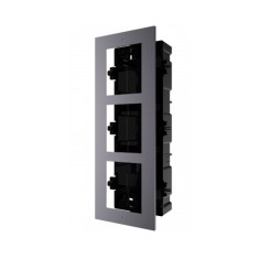 Врізна монтажна рамка Hikvision DS-KD-ACF3/Plastic на 3 модулі Врізна монтажна рамка Hikvision DS-KD-ACF3/Plastic на 3 модулі