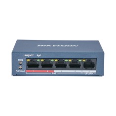 Комутатор Hikvision DS-3E0105P-E/M(B) 4-портовий POE