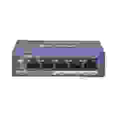 Коммутатор Hikvision DS-3E0105P-E/M(B) 4-портовый POE