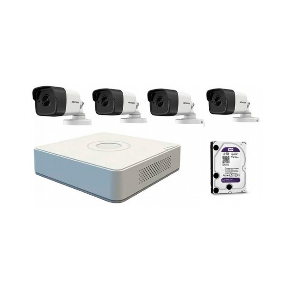 Комплект відеоспостереження Hikvision NK4E0-1T