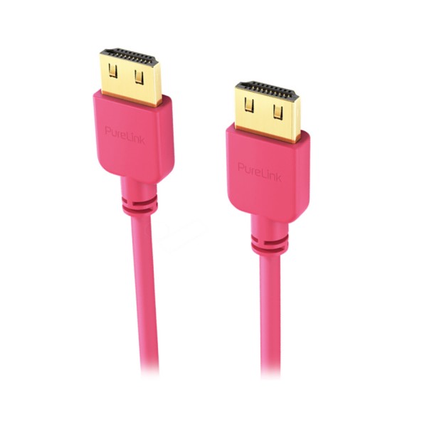 Шнур E-Cable HDMI - HDMI, 1.5м, v1.4, 3D, Hi-Speed, pink (EC55524)