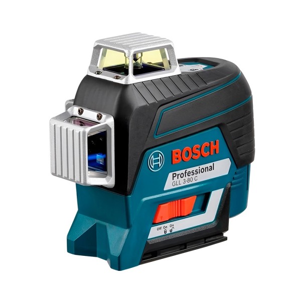 Нівелір лазерний Bosch Professional GLL 3-80 C + BM 1 (12 V) + L-Boxx , 30 м (без приймача), 
120 м (з приймачем), ± 0,2 мм/