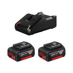 Акумуляторні батареї з ЗУ Bosch, комплект 2 шт, GBA 18Вх4.0A*год + GAL 18V-40 Акумуляторні батареї з ЗУ Bosch, комплект 2 шт, GBA 18Вх4.0A*год + GAL 18V-40